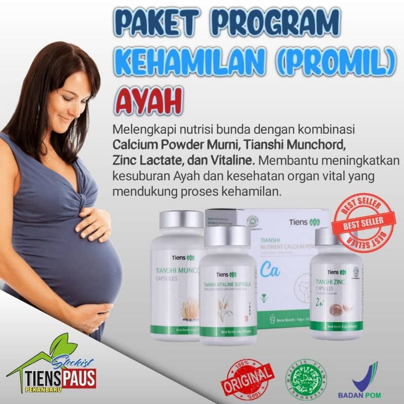 PRODUK Tiens PAKET Promil Istri - MUNCORD ZINC NHCP VITALINE - ori ASLI