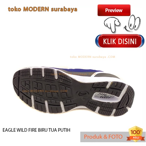 JUMBO EAGLE WILD FIRE BIRU TUA PUTIH sepatu pria olahraga running