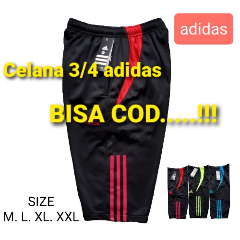 celana kolor 3/4 adidas. Celana 3/4 pria