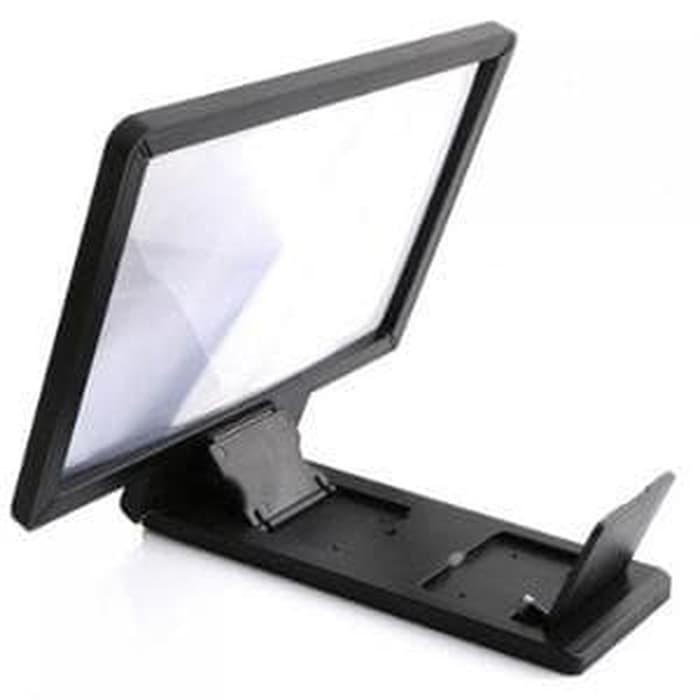 Kaca Pembesar Layar HP Enlarge Screen Magnifier Bracket Stand 3D for Grosir F1