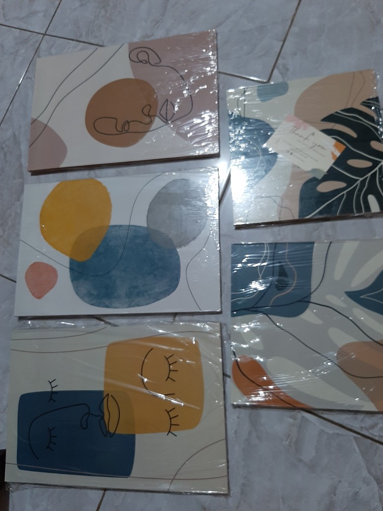 Designall Wall Decor Hiasan Dinding Kamar Rumah Minimalis 20 X 20 Cm Exotic-collection -ex