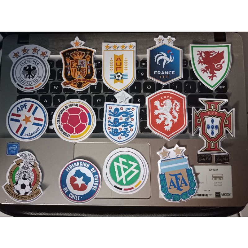 STIKER LOGO BOLA MURAH TEAM NATIONAL FIFA WORLD CUP 2022 QATAR