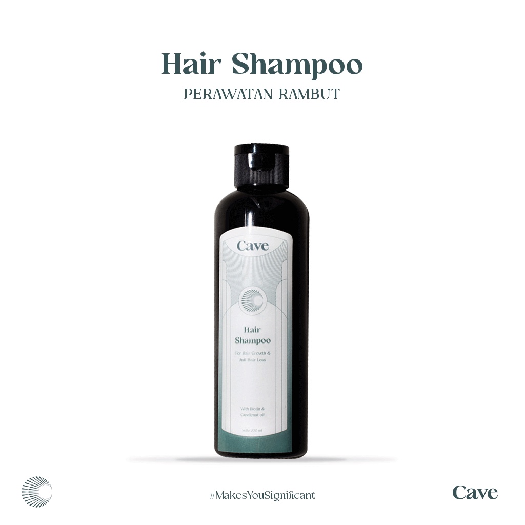 CAVE Hair Shampoo 200 ml Original Shampo Atasi Rambut ROntok dan Kebotakan