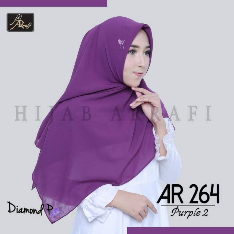 Hijab arrafi AR 264 segi empat polos