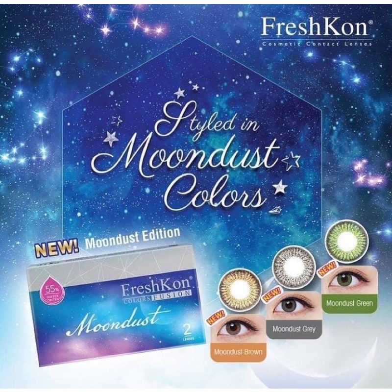 FRESHKON MOONDUST MINUS COLOUR SOFTLENS MINUS MONTHLY