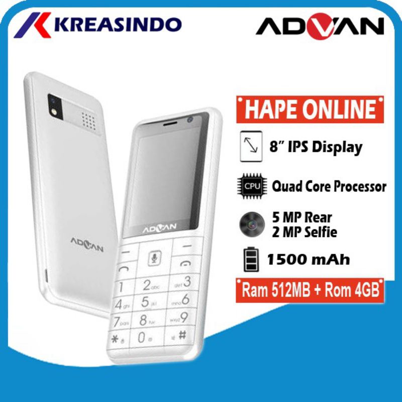 Advan HP online smartphone kaios garansi resmi