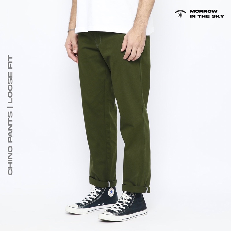 Chino Reguler All Variant | Loose fit | Green Army | Morrowsky