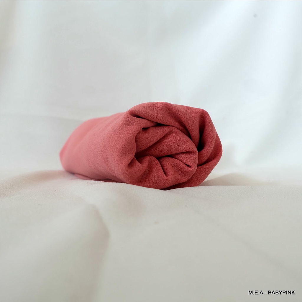 Pashmina Diamond Crepe Panjang 250x75 CM-BABY PINK