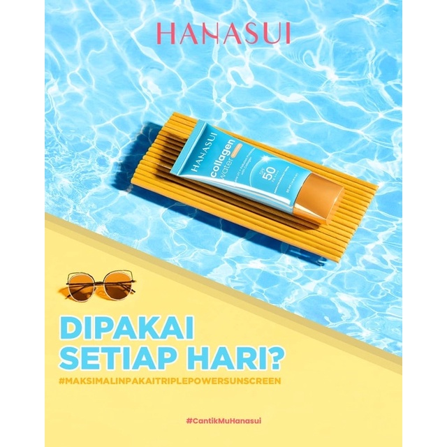 HANASUI Collagen Water Sunscreen Indonesia / Gentle Cleanser Power Essence Toner Serum Day Night Cream Spot Gel Lip Sleeping Cream Mud Peel Off Mask Masker Body Lotion Spa Exfoliating Gel Soap / Men Naturgo Flawless Glow Acne Treatment Mattedorable Paket