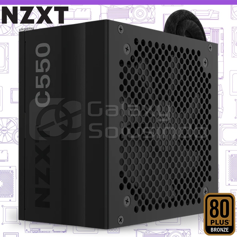 NZXT C550 550Watt Semi Modular 80+ Bronze Power Supply - PA-5B1BB-EU