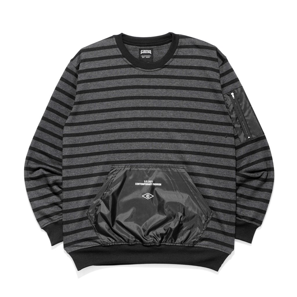 CREWNECK 7466 GREY | CAMO WARBROKE