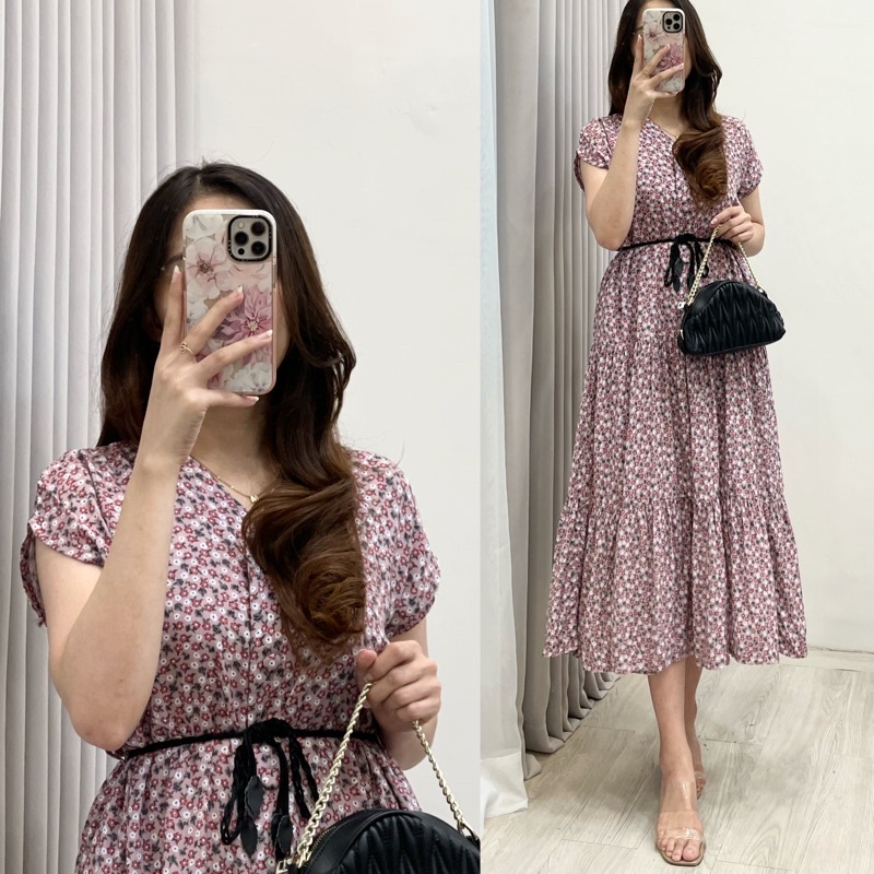 Amariel Malibu Home Dress - Daster Nyaman Adem-Mlb: Dusty Eclipta