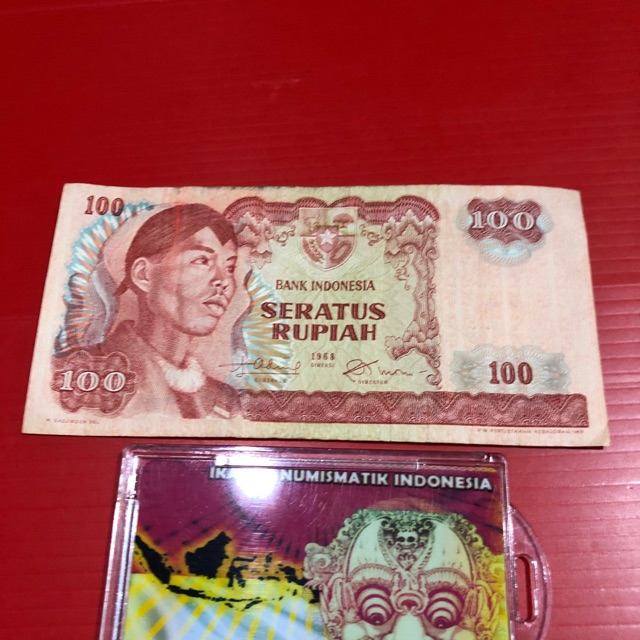 Uang kuno murah Rp100 jend Sudirman prefik nama EDO