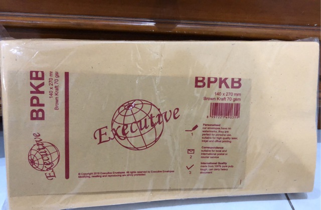

Amplop Coklat BPKB/Super Kabinet RJ4