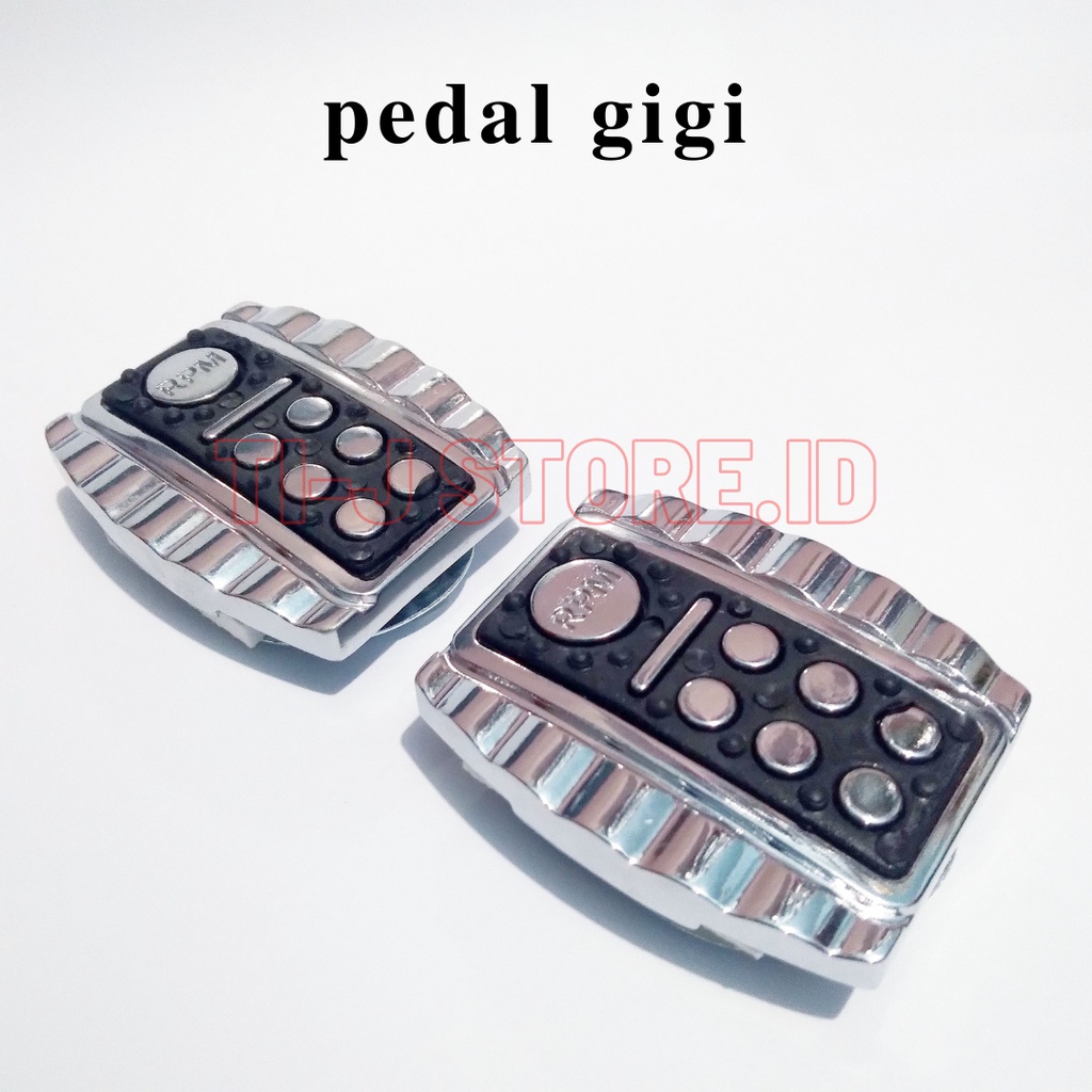 1 Set Cover Pijakan Pedal Gigi Dan Rem Besi Anti Slip Universal Untuk Semua Jenis Motor