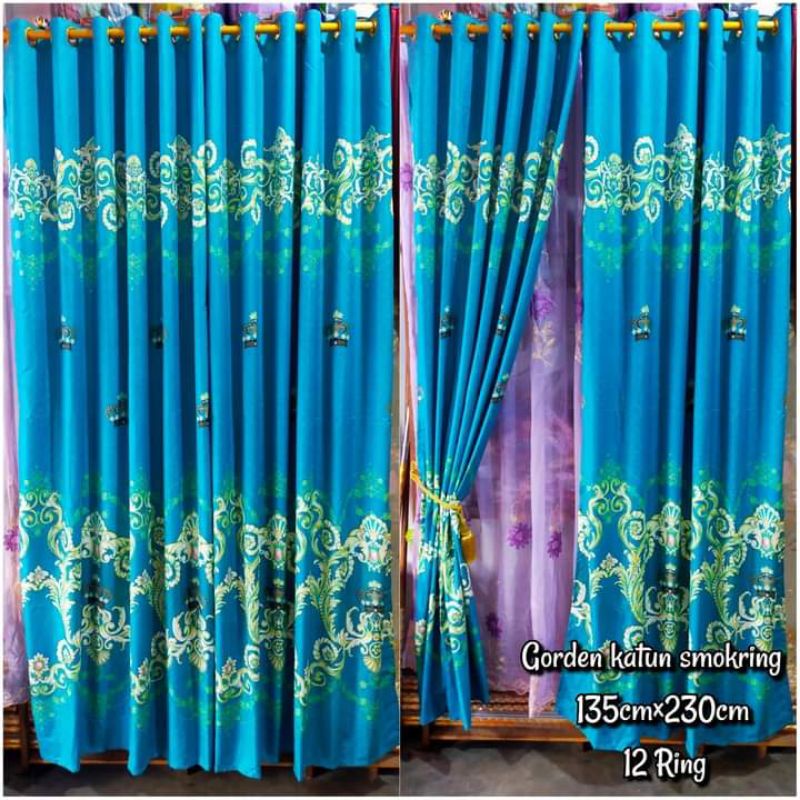 gorden katun smokring Biru
