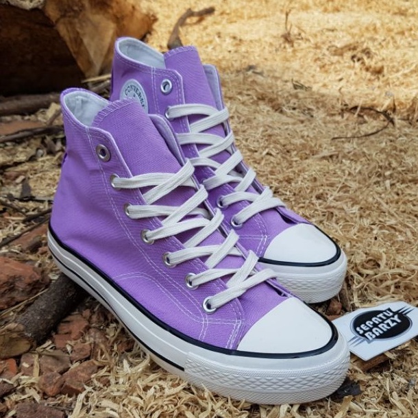 COD SEPATU SNEAKERS  KANVAS KASUAL CONVRSE 70S PURPLE SOFT PREMIUM