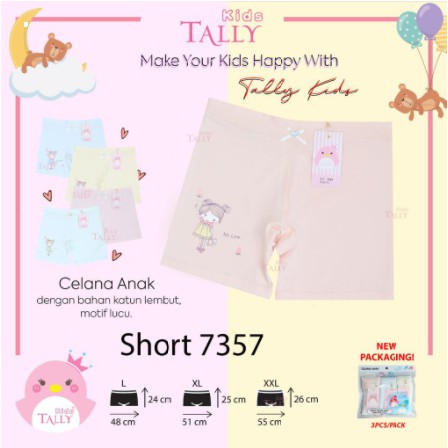 ❤ MIMI ❤ TALLY CD Anak Cewek Celana Dalam Anak Model Boxer Segitiga  7357 7403 7508 7411 7377