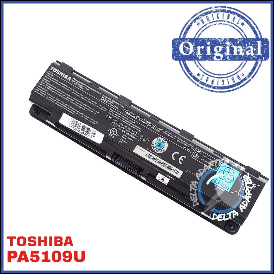 ORIGINAL Baterai toshiba CFC40 c40-A C40-B C50A PA5109U-1BRS PA5108U