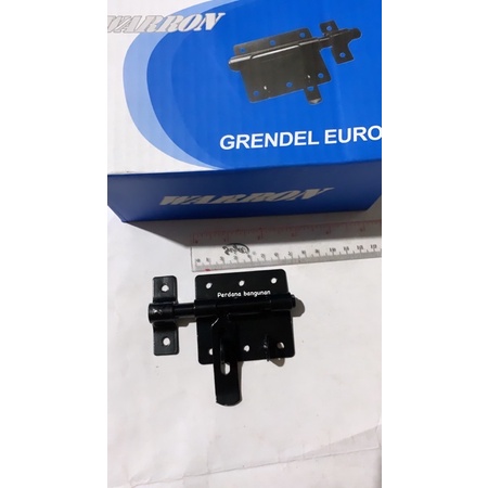 GRENDEL GEMBOK EURO HITAM 2,5 INCI / GRENDEL GEMBOK GUDANG TEBAL / GTK EURO 21/2 INCI
