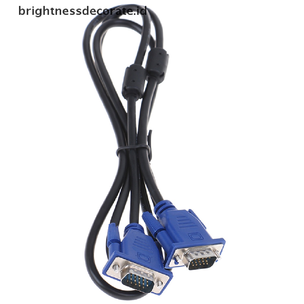 [birth] 1.5M Computer Monitor VGA3+2 Cable 15Pin Connector For PC TV Adapter Converter [ID]