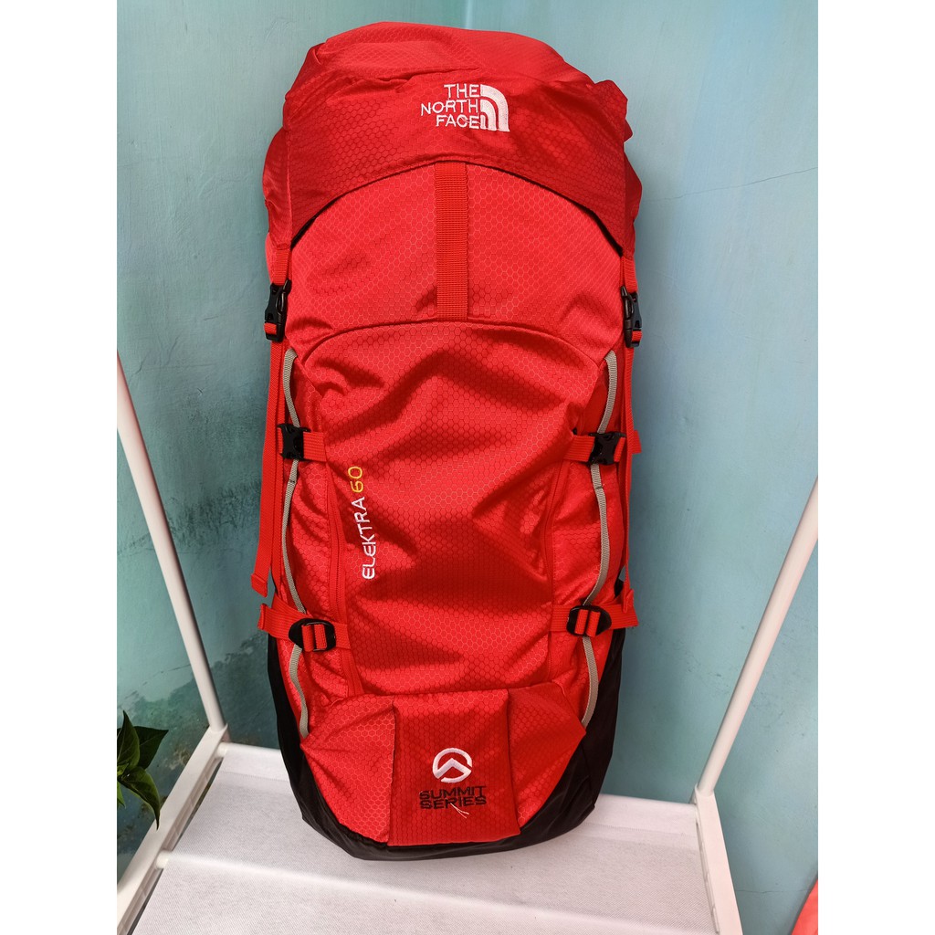 TAS GUNUNG TNF ELEKTRA 60L LOKAL MERAH / TAS CARRIER / TAS CAMPING