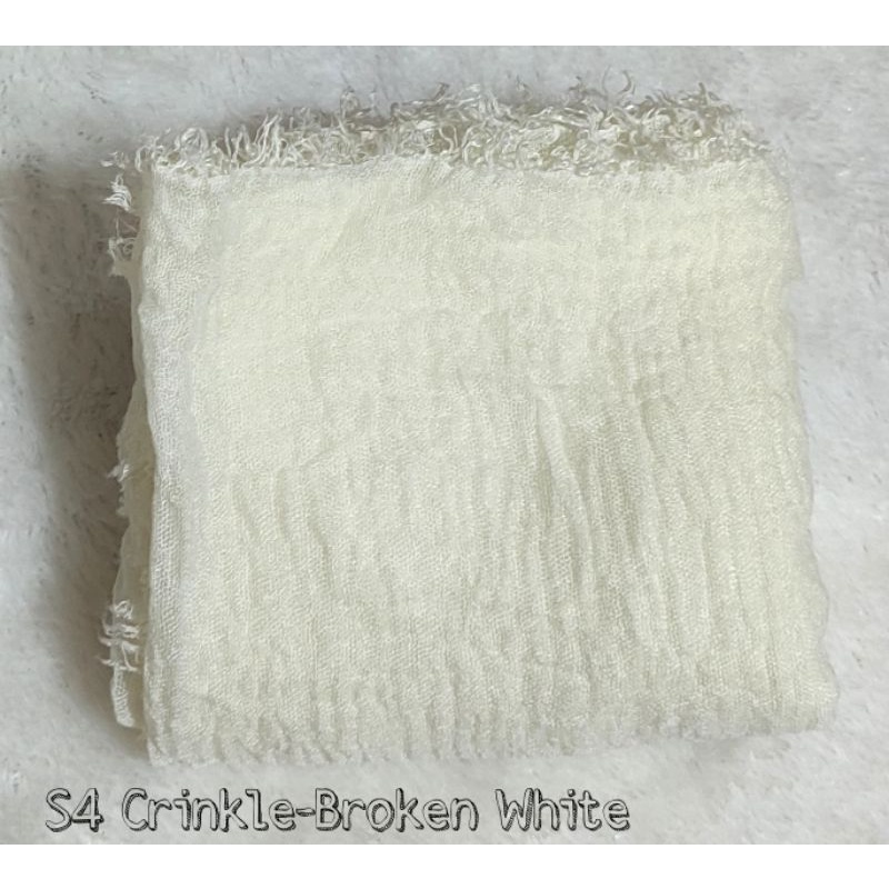 [COD] PASHMINA CRINKLE / CRINGKLE KUSUT /CRINGKLE RAWIS / HIJAB SHAWL PREMIUM RAWIS negro-SEGIEMPAT-BW