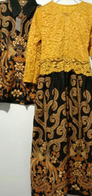 Maura Couple - Sania Ruffle Batik Couple Ori Ndoro Jowi Dnt Garansi.