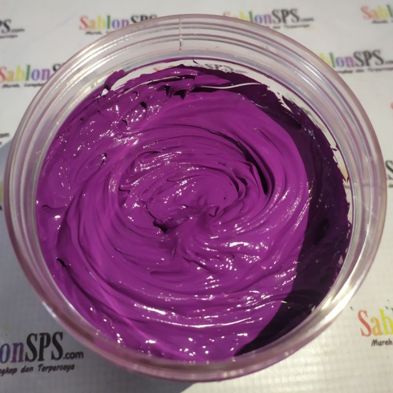 TINTA SABLON PLASTISOL RUBIX LILAC PURPLE UNGU LILAC 200GR