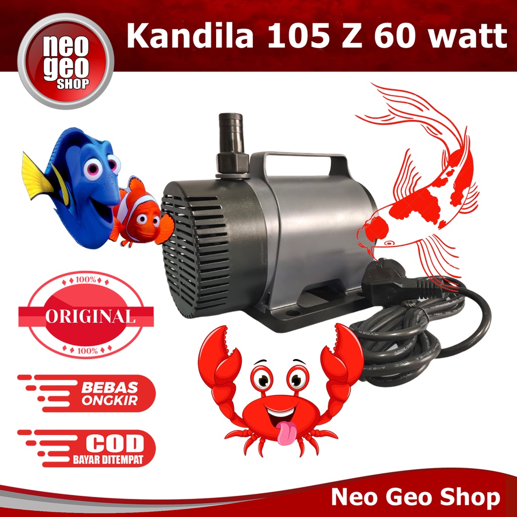 Kandila KD 105 Z pompa air celup kolam aquarium Hidroponik