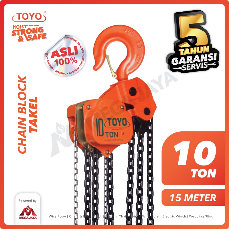 TOYO Chain Block / Takel 10 Ton x 15 Meter