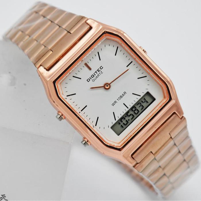 Promo DIGITEC DG-3072LR - Jam Tangan Wanita Original - Rose White Diskon