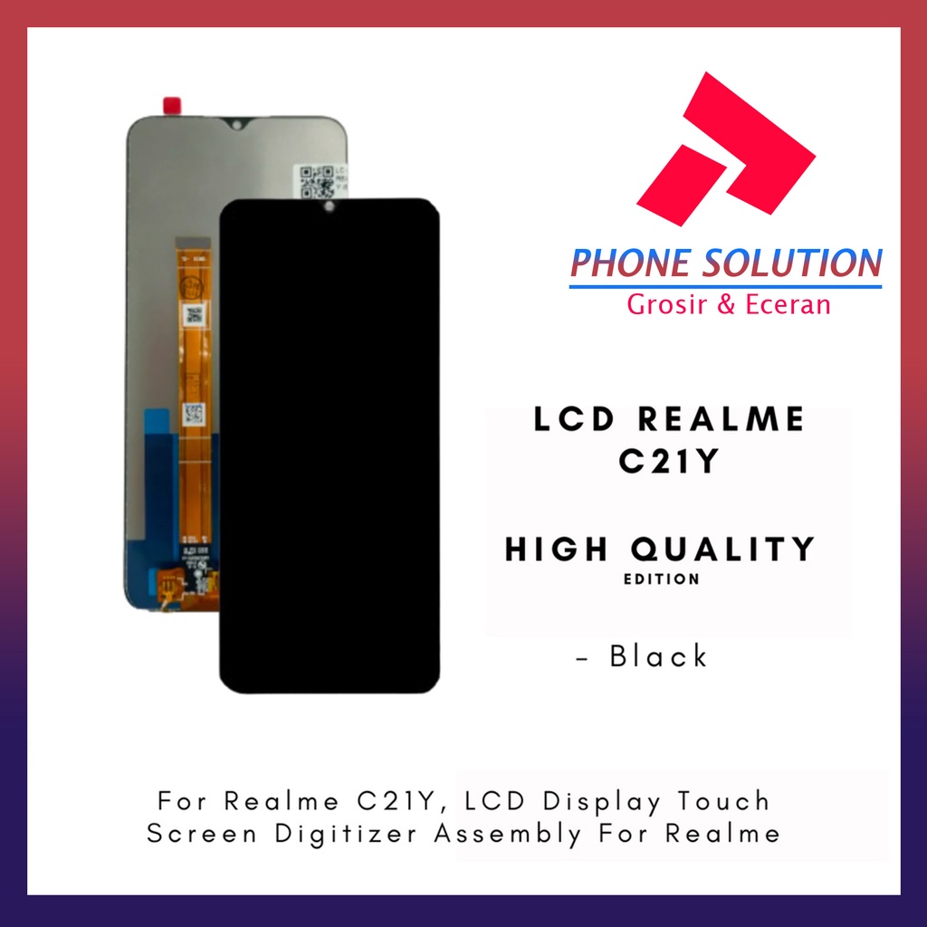 LCD Oppo Realme C21Y / LCD Oppo Realme C25Y ORIGINAL 100% Fullset Touchscreen - Parts Kompatible Dengan Produk Oppo // Supplier LCD Oppo - Garansi 1 Bulan