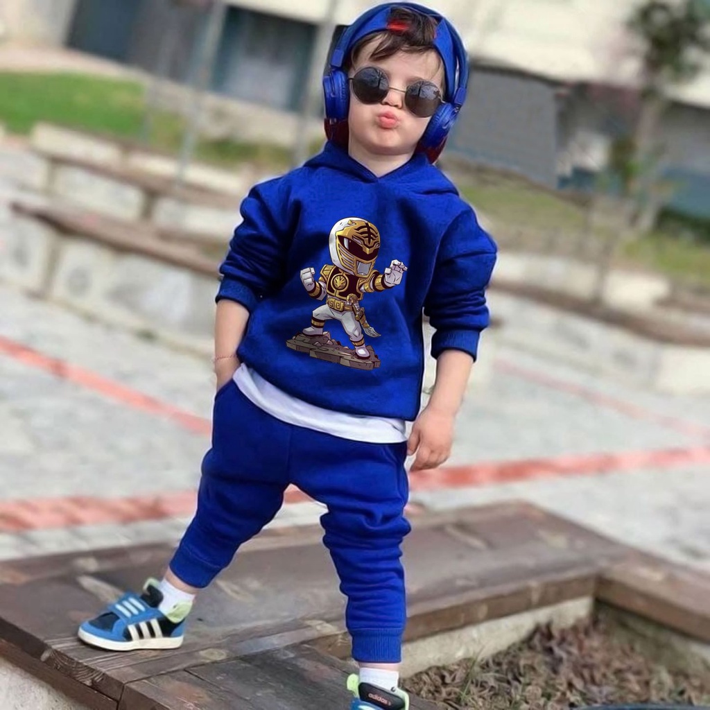 Jaket sweater hoodie anak laki - laki usia 2 3 4 5 6 7 8 19 10 tahun / switer  anak laki laki perempuan karakter hero POWER RANGER  / GROSIR TERMURAH BISA COD