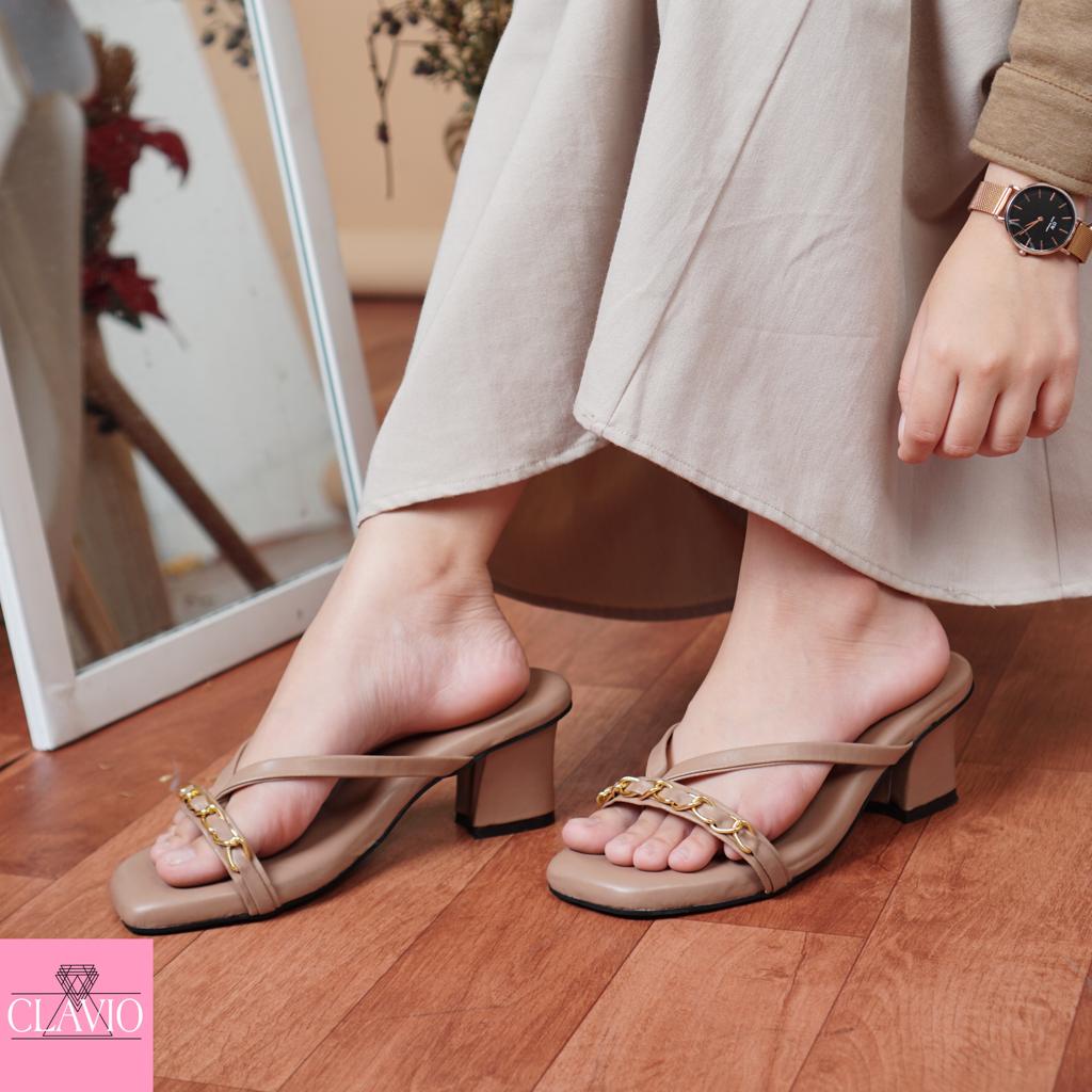 CLAVIO Sahira Sandal Wanita Heels / Hak 5 Cm