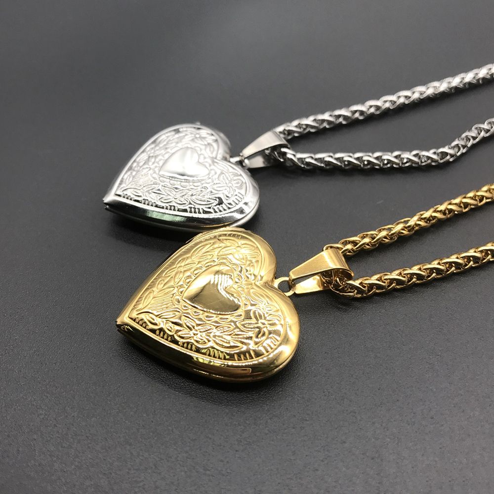 WONDERFUL Gift Necklace Fashion Pendant Photo Picture Locket Chain Lover Friend Men Women Jewelry Heart Shaped/Multicolor