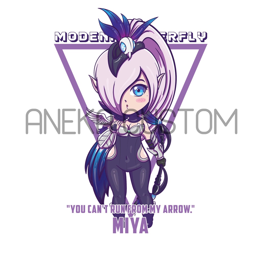 Kaos Mobile Legend Chibi Miya / Kaos Distro Mobile Legend / Tshirt Mobile Legend