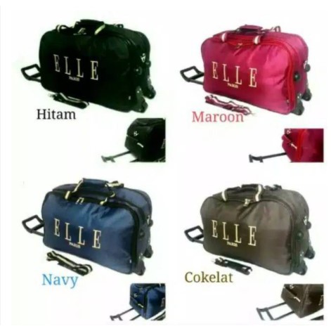 Tas Troley Elle Terbaru dan Terlaris Tas Trolly Pakaian Elle Paris Besar Travel Bag Jumbo
