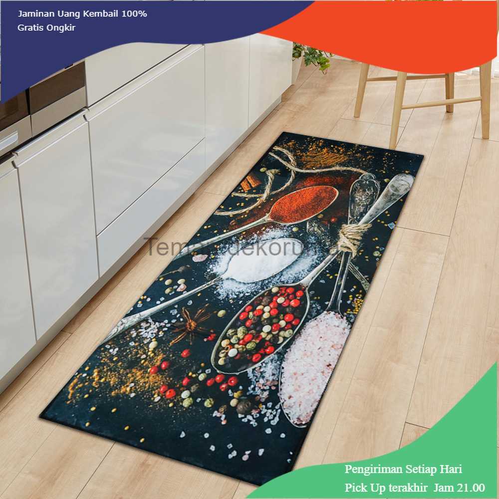 TD-AI XINJIAJIA Keset Dapur Anti-slip Kitchen Rug 40x120cm - A014