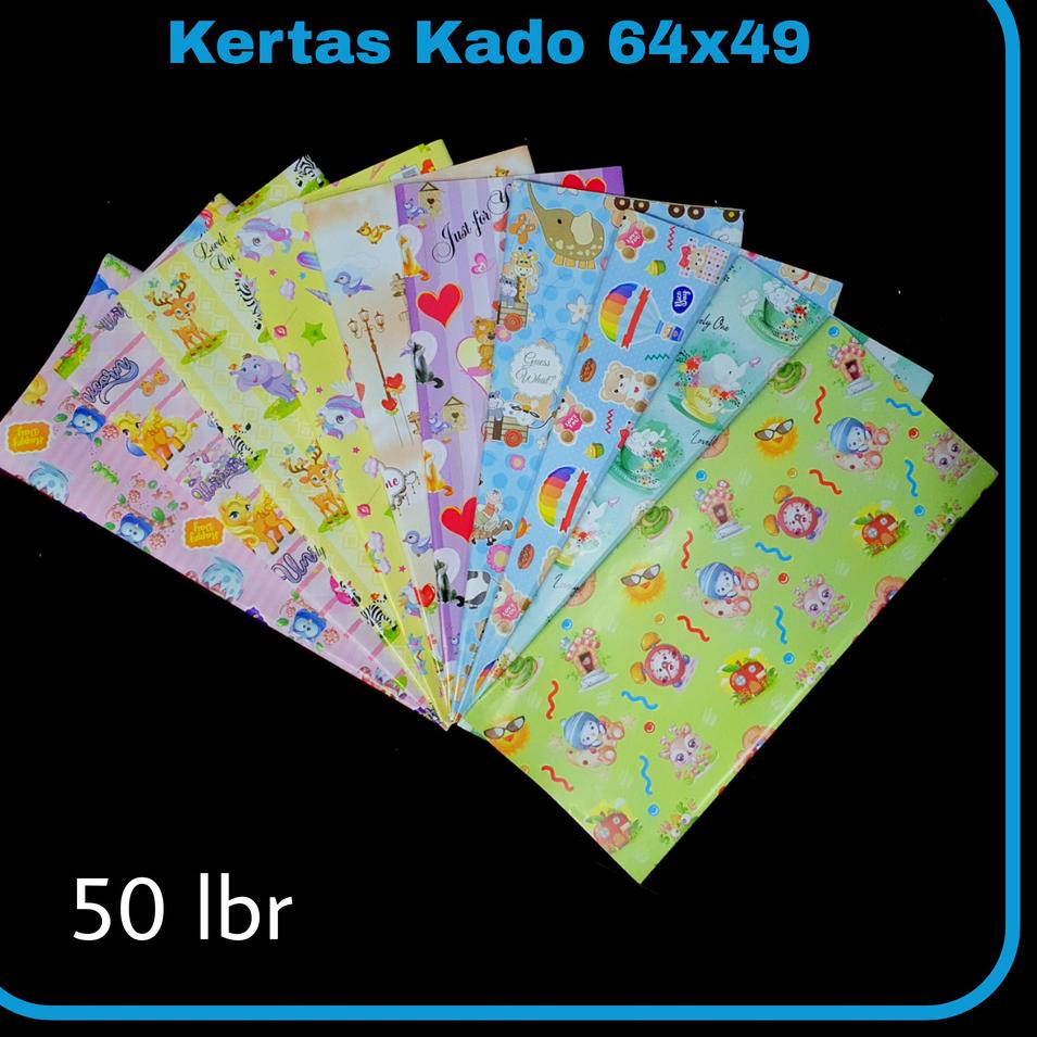 

Update SOS Kertas Kado 64x49 50 lembar / Bungkus Kado / Bingkisan ,.