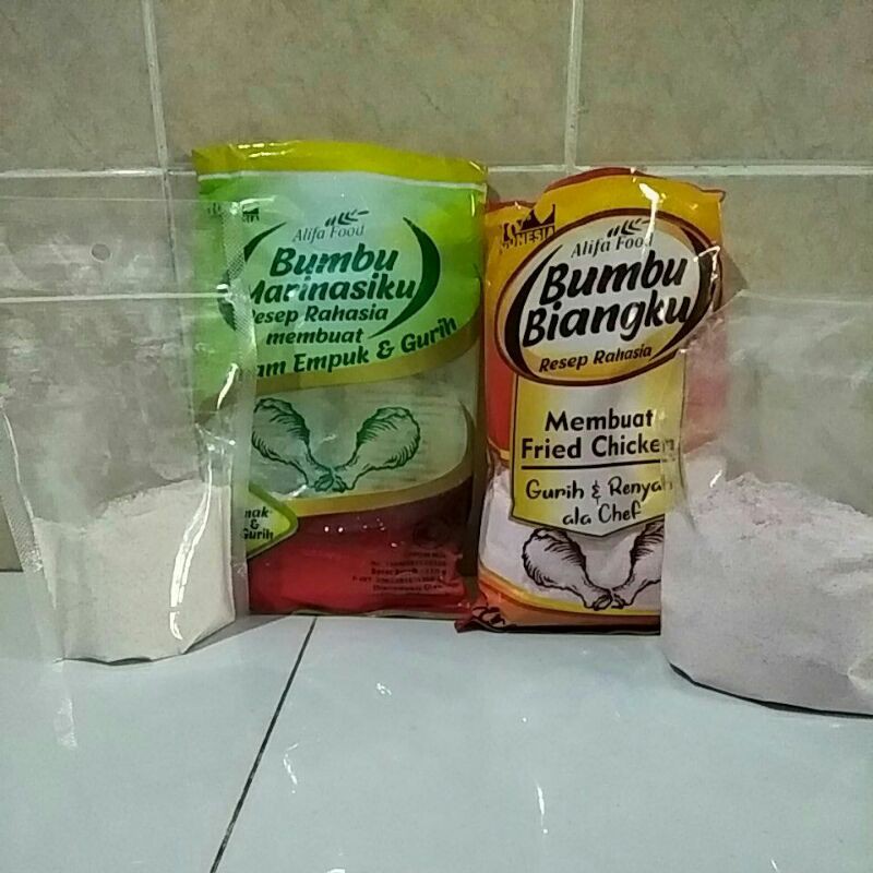 

Bumbu Alifa Food paket setengah #AlifaFood #BumbuBiang #BumbuMarinasi #Rahasia Krispy