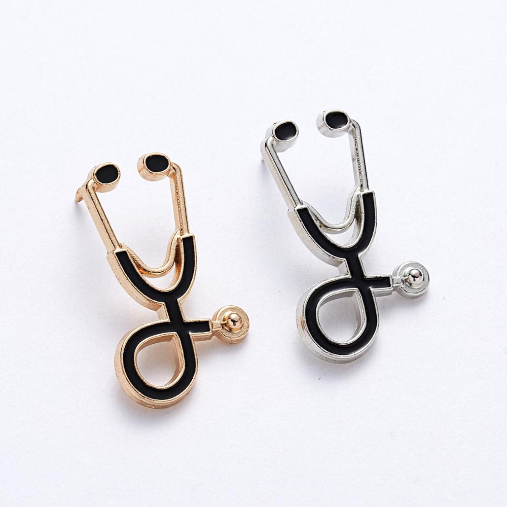 Bros Pin Enamel Bentuk Stetoskop Medis Dokterperawat Untuk Aksesoris Fashion