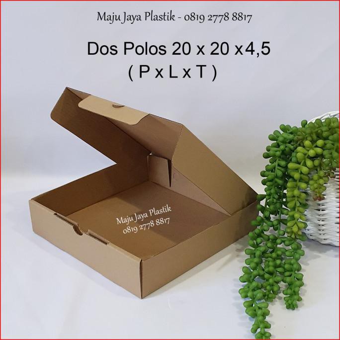 

Kardus Ukuran 20X20X5 / Dos Pizza Polos / Dos Polos 20 Isi 25 Pcs