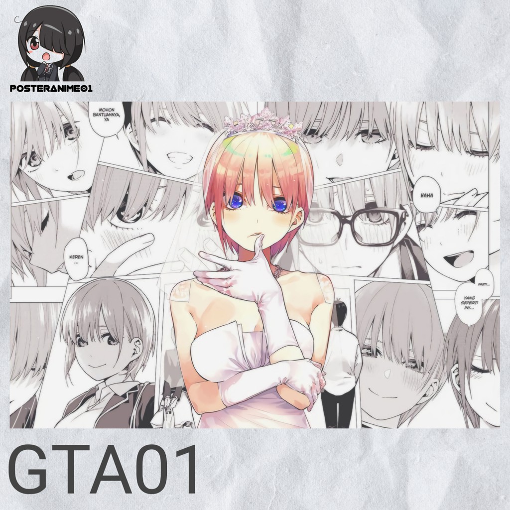 Poster Anime Gotoubun no Hanayome #1 | Poster Gotoubun no Hanayome  | The Quintessential Quintuplets-GTA01