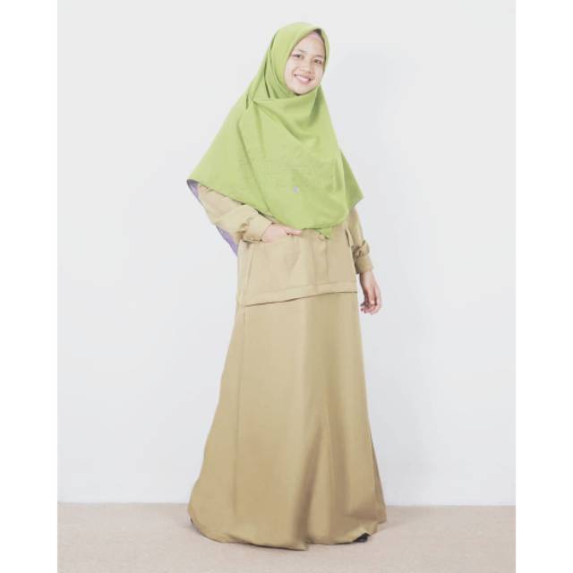 Gamis Profesi PNS Khaki & Dongker by Hijab Alila