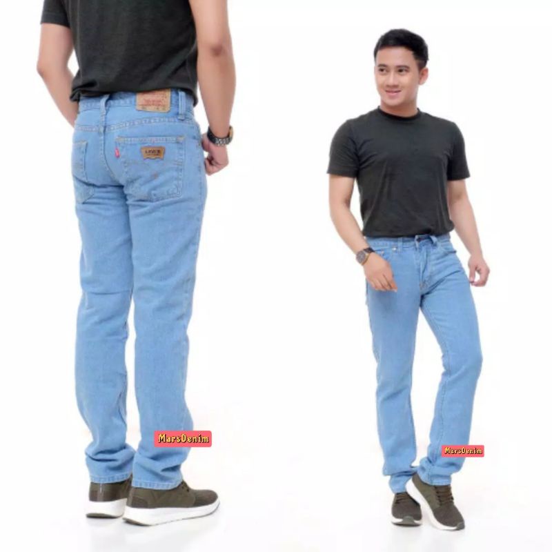 CELANA JEANS STANDAR REGULAR PRIA PREMIUM