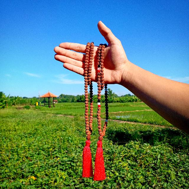 Kalung Rudraksa 108 Japamala / Kalung Genitri Khas Bali / Japamala Rudraksa / Kalung Rudraksha / Craft Dewata