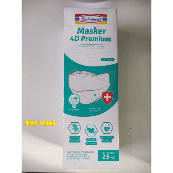 Masker 4D Premium Masker Indomaret isi 25 Pcs