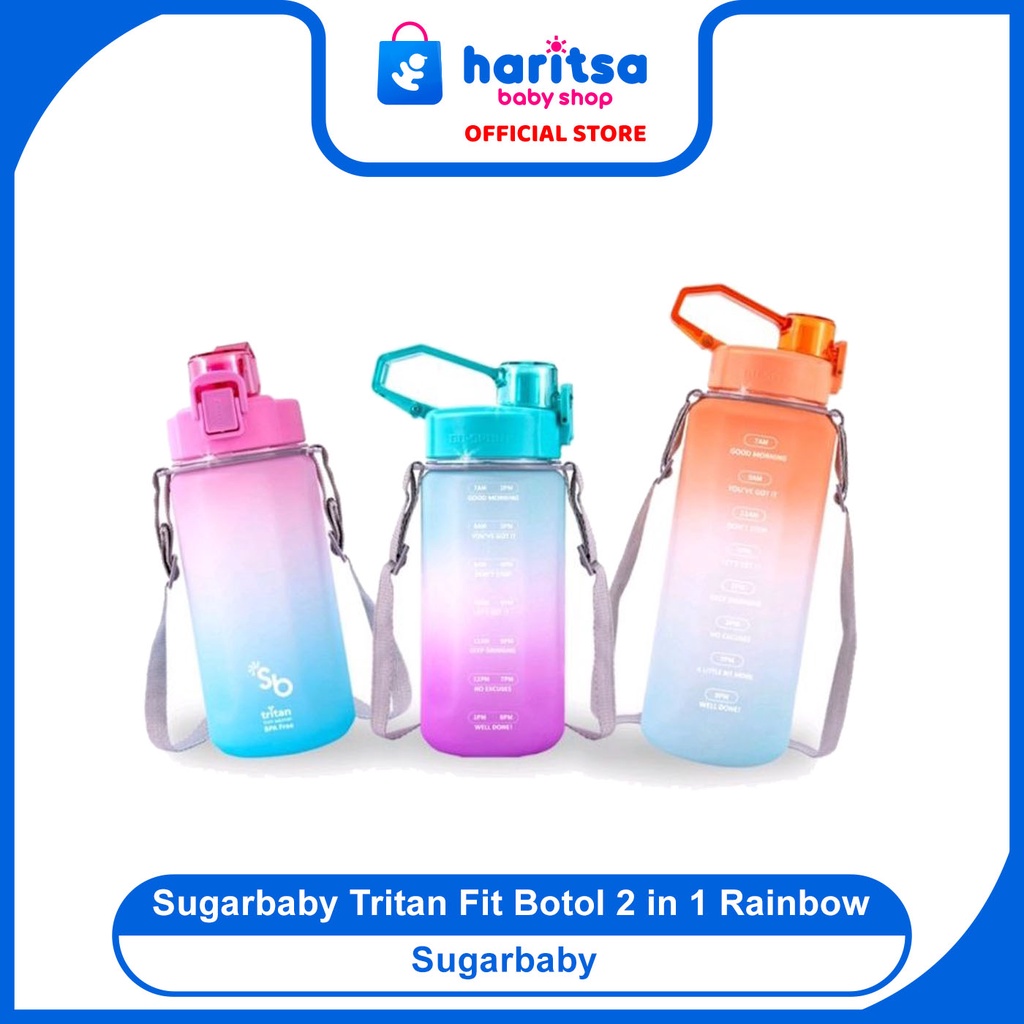 Sugarbaby tritan fit botol 2 in 1 Rainbow 1050 ml