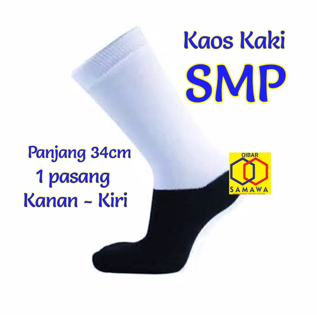 Kaos Kaki Sekolah Hitam Putih SD SMP SMU